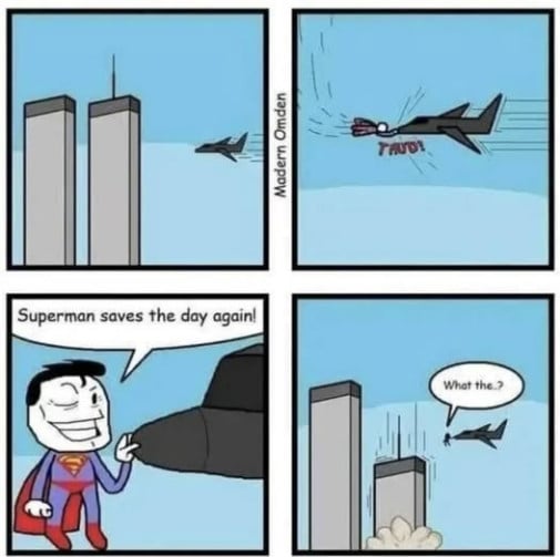 Superman saves